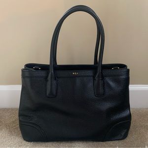 Ralph Lauren black leather purse